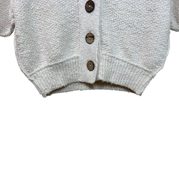 Free People, NWT We The Free ‘Molli’ Knit Sweater Shirt, Buttons, Ivory X-Small - Picture 6 of 16